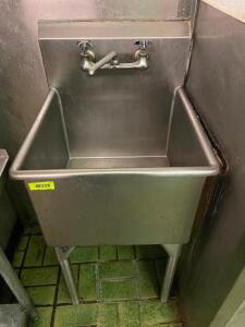 20" X 22" STAINLESS PREP SINK.