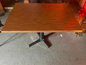 (3) 42" X 30" LAMINATE WOOD TABLES