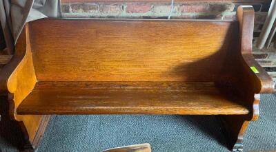 60" WOODEN CHURCH PEW