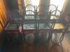 (16) MAROON METAL CHAIRS W/ VINYL SEAT CUSHIONS - 3