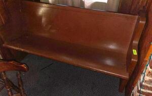 60" WOODEN CHURCH PEW