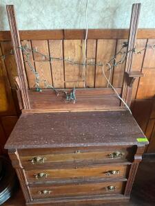 36" VINTAGE WOODEN DRESSER