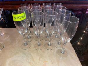 (13) CHAMPAGNE FLUTES.