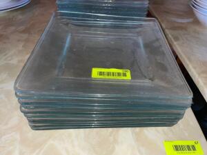 (10) 9.5" X 9.5" GLASS PLATES