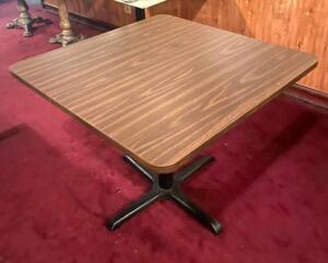 36" X 36" WOODEN DINING TABLE