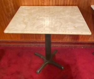 30" X 24" FAUX MARBLE DINING TABLE