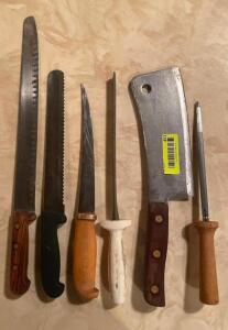 ASSORTED CHEF KNIVES AS SHOWN