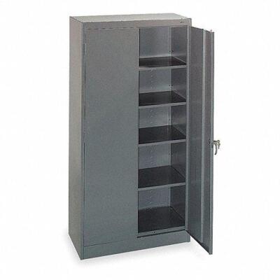 DESCRIPTION: (1) STORAGE CABINET WITH SWING HANDLE AND KEY BRAND/MODEL: TENNSCO #1W944 INFORMATION: GREY RETAIL$: 649.03 EA SIZE: 36" 18" 72" QTY: 1