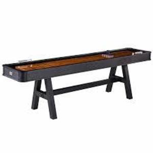 DESCRIPTION: (1) SHUFFLEBOARD TABLE BRAND/MODEL: MD SPORTS #AC108Y20016 INFORMATION: BARRINGTON RETAIL$: 559.99 EA SIZE: 9 FT QTY: 1