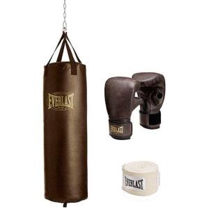 DESCRIPTION: (1) EVELAST 100 LB VINTGE HEAVY BAG BRAND/MODEL: EVERLAST 19100800 RETAIL$: 96 SIZE: 100LB QTY: 1