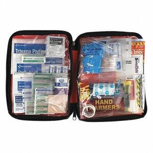 DESCRIPTION: (3) EMERGENCY PREPAREDNESS KIT BRAND/MODEL: AMERICAN RED CROSS #5DXY4 INFORMATION: RED RETAIL$: $35.44 EA SIZE: 106 COMPONENTS QTY: 3
