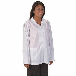 DESCRIPTION: (8) COLLARED LAB JACKET BRAND/MODEL: CONDOR #4TVZ9 INFORMATION: WHITE RETAIL$: 65.41 EA SIZE: L, FEMALE QTY: 8