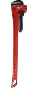 DESCRIPTION: (1) PIPE WRENCH BRAND/MODEL: MILWAUKEE #487R44 INFORMATION: RED RETAIL$: 660.38 EA SIZE: 8" JAW, 48" OVERALL QTY: 1