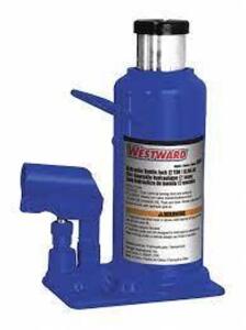 DESCRIPTION: (1) BOTTLE JACK BRAND/MODEL: WESTWARD #35MT13 INFORMATION: BLUE RETAIL$: 188.85 EA SIZE: 7-5/8" X 5-11/16", 20 TON LIFTING CAPACITY QTY: