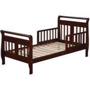 DESCRIPTION: (1) TODDLER BED BRAND/MODEL: DOREL ASIA #WM1646RC INFORMATION: BROWN/RED RETAIL$: 130 EA QTY: 1