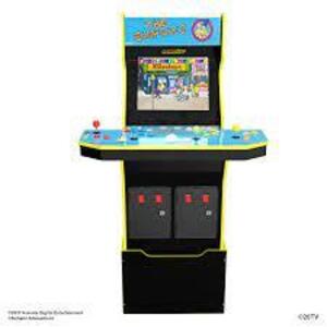 DESCRIPTION: (1) SIMPSONS ARCADE GAME BRAND/MODEL: ARCADE 1UP #SIM-A-1086 INFORMATION: 2 GAMES IN 1 SIMPSONS BOWLING AND TRADITIONAL SIMPSONS ARCADE G
