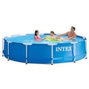 DESCRIPTION: (1) METAL FRAME POOL SET BRAND/MODEL: INTEX INFORMATION: BLUE RETAIL$: $150.00 EA SIZE: 12X30 QTY: 1