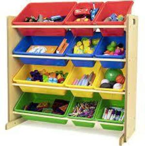 DESCRIPTION: (1) TOY BIN ORGANIZER BRAND/MODEL: HUMBLE CREW RETAIL$: $70.00 EA SIZE: 12 BIN ORGANIZER QTY: 1