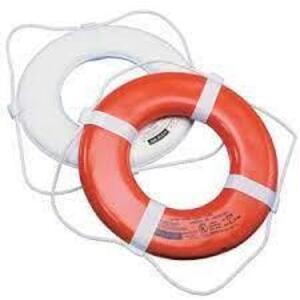 DESCRIPTION: (2) PERSONAL FLOATATION DEVICES BRAND/MODEL: JIM BUOY #G-19 INFORMATION: WHITE RETAIL$: $63.99 EA QTY: 2