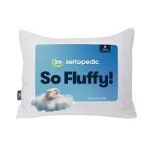 DESCRIPTION: (2) SO FLUFFY BED PILLOW BRAND/MODEL: SERTA RETAIL$: $18.00 EA SIZE: 20X26 QTY: 2