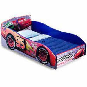 DESCRIPTION: (1) WOOD TODDLER BED BRAND/MODEL: DELTA CHILDREN INFORMATION: PIXAR CARS RETAIL$: $124.19 EA QTY: 1