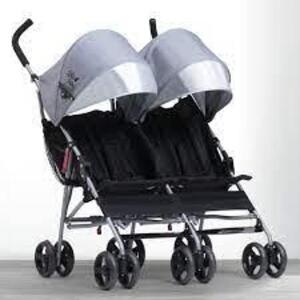 DESCRIPTION: (1) DOUBLE STROLLER BRAND/MODEL: LITTLE FOLKS OLYMPIA RETAIL$: $129.99 EA QTY: 1