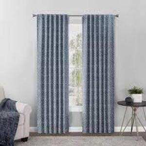 DESCRIPTION: (3) BLACKOUT CURTAIN PANELS BRAND/MODEL: BETTER HOMES AND GARDENS INFORMATION: BLUE RETAIL$: $21.99 EA SIZE: 50X63 QTY: 3