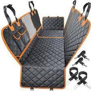 DESCRIPTION: (1) 4-IN 1 DOG CAR SEAT COVER BRAND/MODEL: OKMEET #GD093 INFORMATION: BLACK AND ORANGE RETAIL$: $30.00 EA QTY: 1