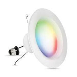 DESCRIPTION: (4) SMART WIFI DIMMABLE DOWNLIGHT BRAND/MODEL: FEIT ELECTRIC INFORMATION: WHITE RETAIL$: $20.00 EA SIZE: 6 OR 6 IN QTY: 4