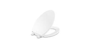 DESCRIPTION: (2) ELONGATED TOILET SEAT BRAND/MODEL: KOHLER #K-30015-A INFORMATION: WHITE RETAIL$: $37.43 EA QTY: 2