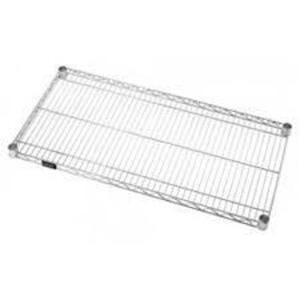 DESCRIPTION: (1) BOX OF (4) STAINLESS STEEL WIRE SHELVES BRAND/MODEL: QUANTUM STORAGE SYSTEMS RETAIL$: $70.00 EA SIZE: 14X36 QTY: 1