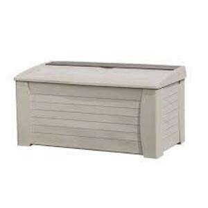 DESCRIPTION: (1) STORAGE BENCH BRAND/MODEL: SUNCAST INFORMATION: GREY RETAIL$: $219.99 EA SIZE: 127 GALLONS QTY: 1