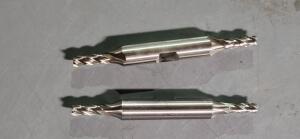 DESCRIPTION: (2) HSCo8 DOUBLE END SQ END MILL BRAND/MODEL: HERTEL 87150595 RETAIL$: $ 35.82 EA SIZE: 3/16" DIA 1/2" LOC 3/8" SD QTY: 2