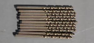 DESCRIPTION: (11) BRONZE OXIDE COBALT JOBBER LEGTH DRILLS BRAND/MODEL: PRECISION TWIST DRILL 016429 RETAIL$: $ 4.84 E SIZE: 2.9 MM QTY: 11