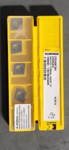 DESCRIPTION: (10) SOLID CARBIDE TURNING INSERTS BRAND/MODEL: KENNAMETAL CPGH09T304 RETAIL$: $ 27.88 PER INSERT QTY: 10