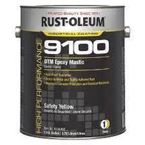 DESCRIPTION: (2) DTM EPOXY MASTIC BRAND/MODEL: RUST-OLEUM 9100 INFORMATION: SAFETY ORANGE, PART 1 AND 2 RETAIL$: 489.23 EA SIZE: 1 GALLON QTY: 2