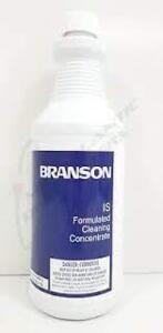 DESCRIPTION: (2) BOTTLES OF FORMULATED CLEANING CONCENTRATE BRAND/MODEL: BRANSON RETAIL$: $50.00 EA SIZE: 1 GALLON QTY: 2