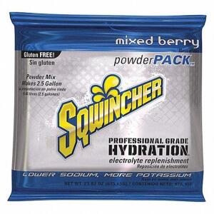 DESCRIPTION: (6) SPORTS DRINK MIX POWDER CONCENTRATE BRAND/MODEL: SQWINCHER #4XTX3 INFORMATION: MIXED BERRY RETAIL$: $6.65 EA SIZE: MAKES 2.5 GAL EACH