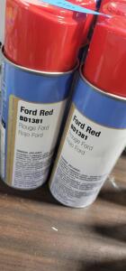DESCRIPTION: (6) SPRAY PAINT BRAND/MODEL: CLASS C SOLUTIONS GROUP #BD1381 INFORMATION: FORD RED RETAIL$: 8.76 SIZE: 12 OZ QTY: 6