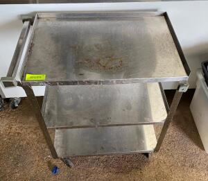 3-TIER STAINLESS METAL CART