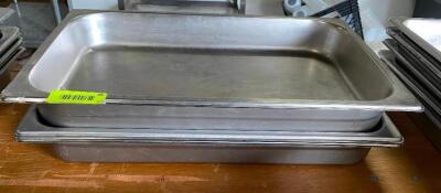 (5) FULL SIZE 4"DEEP SUPER PAN STEAM TABLE PANS