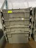 (4) LARGE STORAGE CRATES, PLASTIC - 2