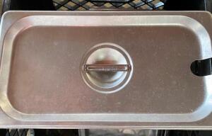 (8) 1/3 STAINLESS PAN LIDS