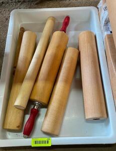 ASSORTED ROLLING PINS AS SHOWN (6 PACK)