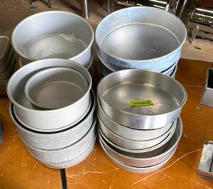 (20) ASSORTED SIZE COOKING PANS/BOWLS