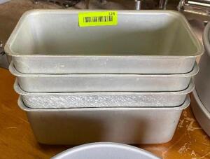 (4) 9" LOAF PANS