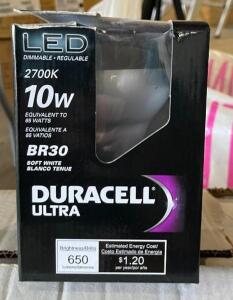 (2) 6CT BOXES OF DIMMABLE LED LIGHT BULBS (BR30)