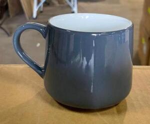 (16) GREY COFFEE MUGS