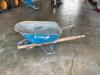 STEEL WHEELBARROW W/ WOODEN HANDLE - 3