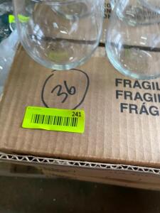 (44) STEMLESS RED WINE GLASSES